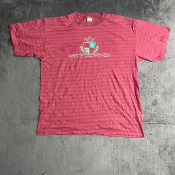 90s Velva Sheen 티셔츠 보더 싱글 스티치 USA제