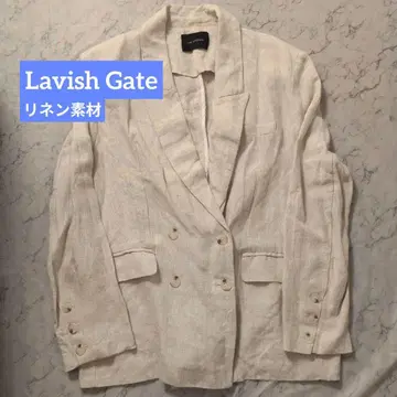 Lavish Gate 린넨 100% 노카라 자켓