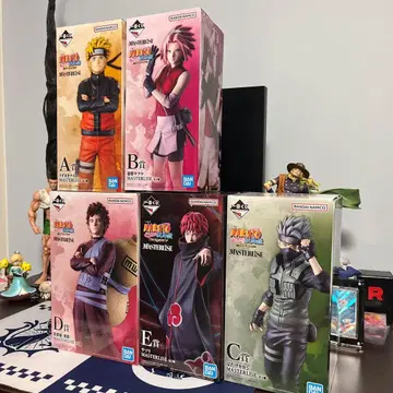 제일복권 NARUTO 돌풍전 나루토 사쿠라 카카시 가아라 사소리 세트