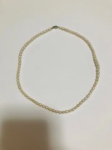 담수 진주 목걸이 작은 알갱이