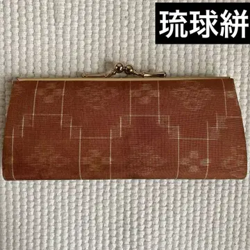 류큐 무늬 가마구치 지갑