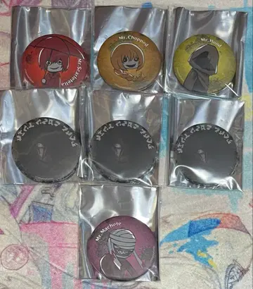 문자화화 POP UP SHOP 랜덤 캔뱃지 7개 세트
