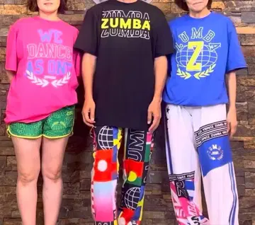 미개봉 새상품 정품 ZUMBA 줌바 반팔 T셔츠 3장 세트