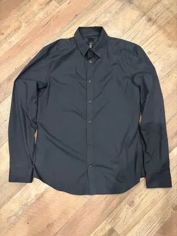 H&M 긴팔 셔츠 별 패턴 네이비 슬림핏 M 사이즈 남성용