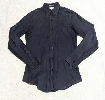 Paul Smith 긴팔 셔츠 블랙 스트라이프