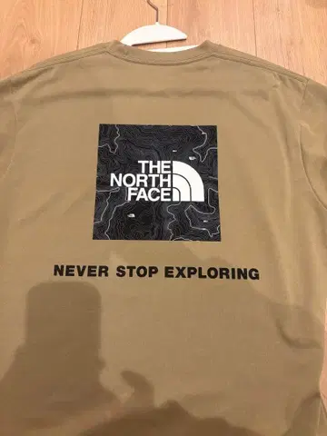 THE NORTH FACE 티셔츠 클래식 카키 베이지 L 사이즈