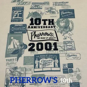 PHERROW'S 페로우즈 10주년 기념 T셔츠 L사이즈 반팔 프린트