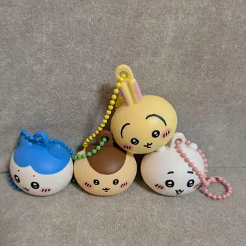 치이카와 가챠 립캡 마스코트 4점