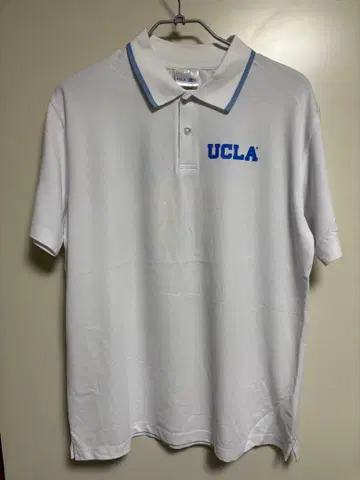 UCLA New Era 피케 셔츠 화이트 XXL