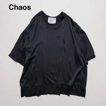 Chaos 카오스 스테디셀러 인기 실크 피브릴 T셔츠 워셔블 실크 셔츠