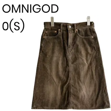 OMNIGOD 타이트 스커트 코듀로이 스커트 사다리꼴 스커트 S 1713