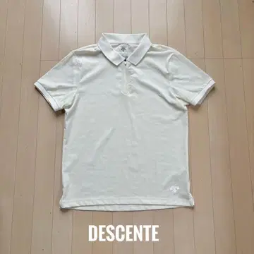 DESCENTE DUALIS 하프 지퍼 반팔 셔츠 사이즈 L