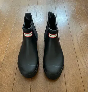 HUNTER 헌터 첼시 부츠 사이드 고어 블랙 26cm