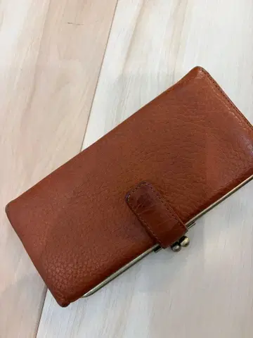 츠치야 가방 새상품급 가마구치 장지갑 브라운