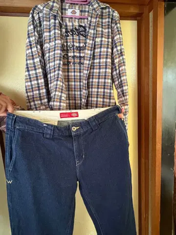 Dickies 데님 세트 셔츠 긴팔