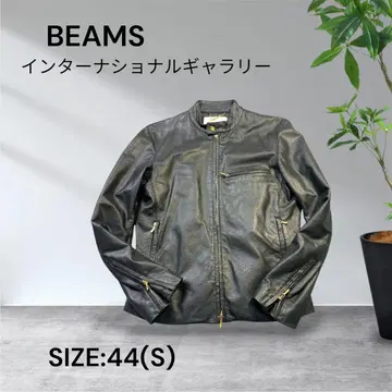 2896 새상품급 BEAMS 인터내셔널 갤러리 가죽 라이더스 44