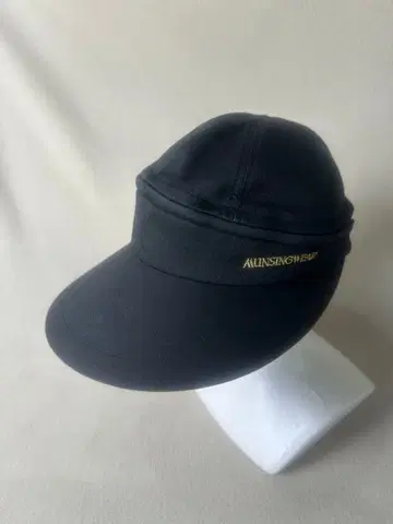 Munsingwear 2WAY 선바이저 캡 블랙 자외선 차단