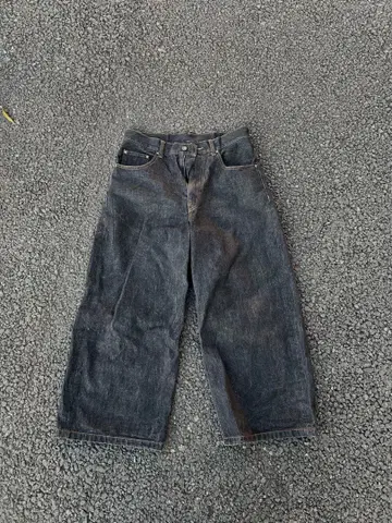 BELVET Baggy rigid denim 블랙