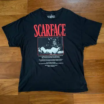 SCARFACE 스카페이스 빈티지 블랙 T셔츠 2XL