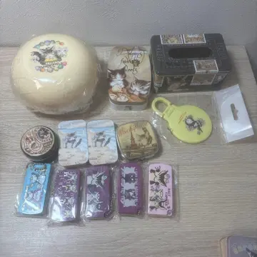와치필드 미니캔 버튼캔 케이스 소품함 티슈 케이스 베이글