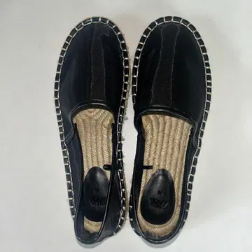 ZARA 에스파드리유 슬립온 블랙 36