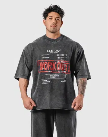 LYFT LEG DAY VINTAGE EXTRA BIG T-SHIRT