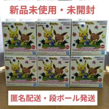포켓몬스터 모구모구 타임 피규어 피카츄 & 이브이 6개