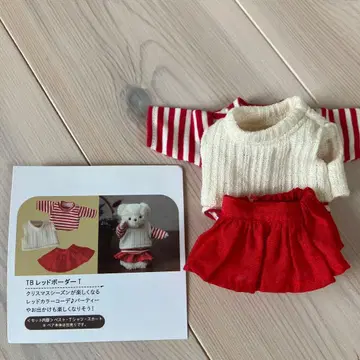 오샤레 코구마 collection TB 레드 보더 T
