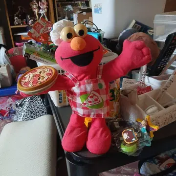 엘모 봉제 인형 세서미 스트릿 Elmo PIZZA 피셔프라이스