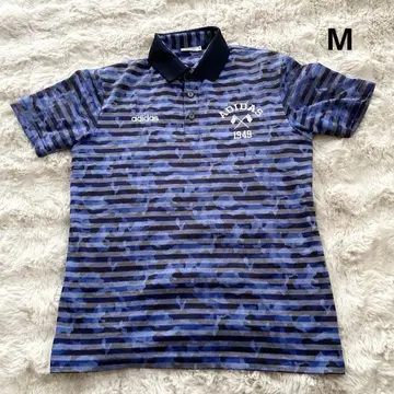 [새상품급] adidas 아디다스 골프 반팔 셔츠 남성용 네이비 M