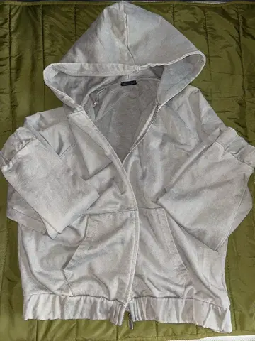 ZARA 집업 후드티 라이트 그레이