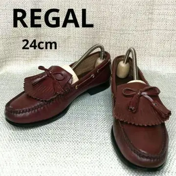 REGAL 태슬 로퍼 보르도 가죽 신발 24cm