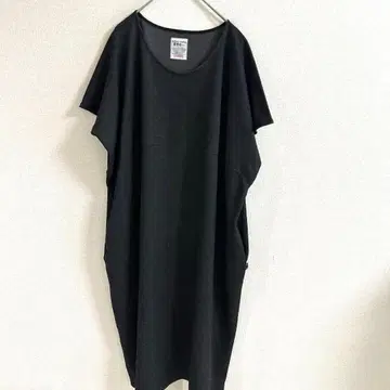 [SOU SOU 간두의] 반팔 원피스 차콜 그레이 프리 루즈핏