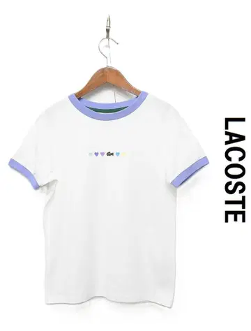 U424 LACOSTE ILLIT 콜라보 링거 T셔츠 하트 34