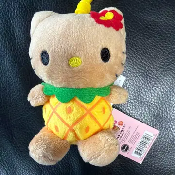 미사용 새상품 하와이 한정판 헬로키티 선탠 키티 파인애플 키링