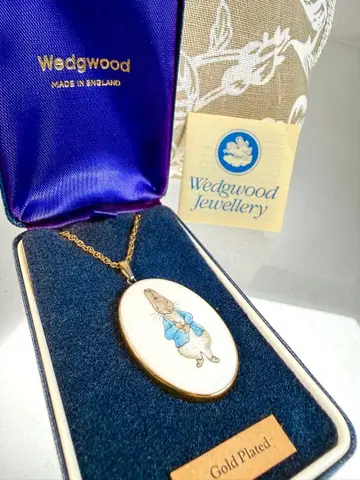 Wedgwood 피터 래빗 목걸이 골드 플레이트