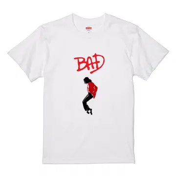 Michael Jackson BAD T셔츠 화이트 미사용 새상품