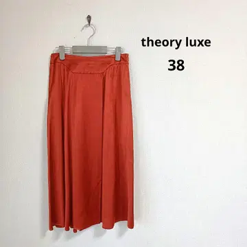 새상품급 theory luxe 띠어리 럭스 새틴 롱 스커트 38