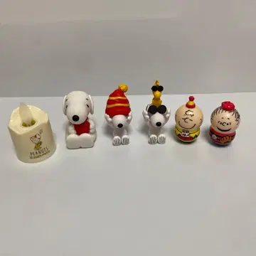 PEANUTS 스누피 미니 피규어 6개 세트