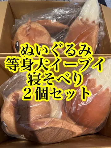 [ 2개 세트 ] 이브이 등신대 네소베리 봉제 인형 미사용 새상품