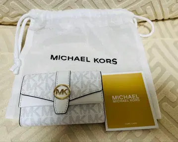 미사용 새상품 MICHAEL KORS 키케이스 화이트 MK 로고