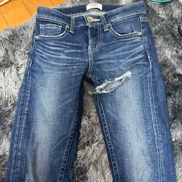 GYDA 제이다 컷 데님 데미지 청바지 스키니