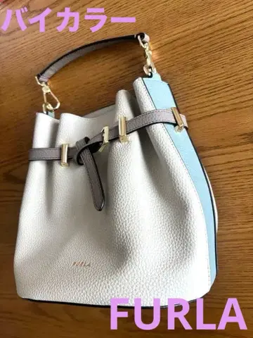 FURLA 훌라 AULA mini DRAWSTRING 바이컬러