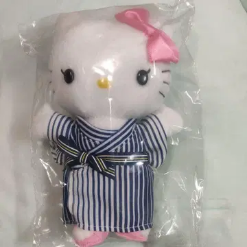 헬로키티 스트라이프 유카타 봉제 인형