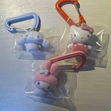 산리오 캐릭터즈 컬러풀 카라비너 마스코트 참 묶음 판매