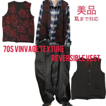 70S 최상급 새상품급 크라프트맨 장인 제작, 리버서블 베스트 XL