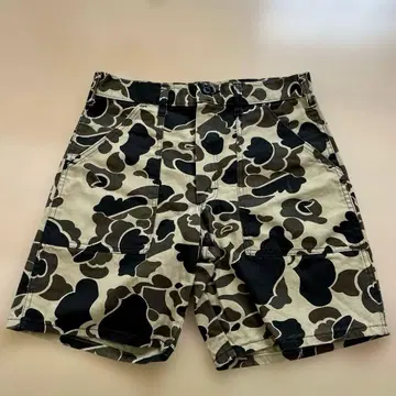극상품! 90's! GUNG HO 베이커 숏팬츠 덕 헌터 카모 USA