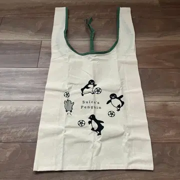 Suica 펭귄 에코백 축구 대 새상품 주름 있음