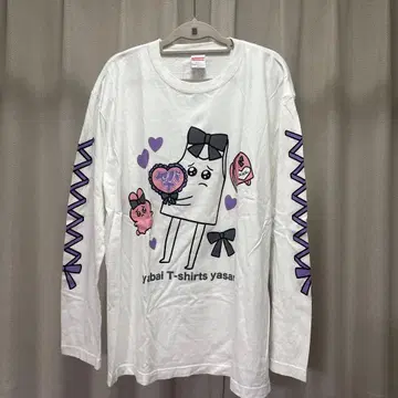 야바이 티셔츠야상 피에피에냥냥 롱티 XL