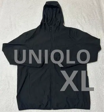 유니클로 포켓터블 후드티 XL 블랙 경량 아웃도어 179815